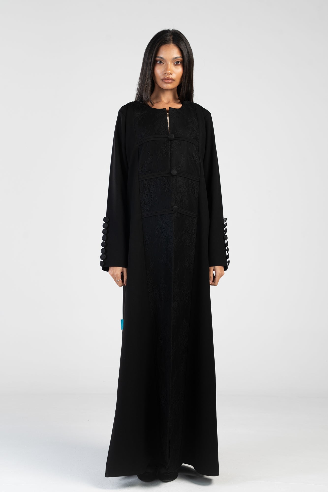 Button lace - black