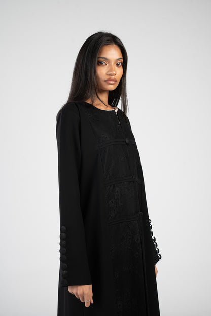 Button lace - black