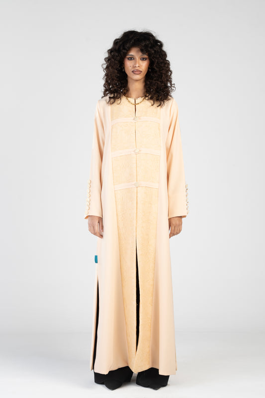 Button lace - butter yellow